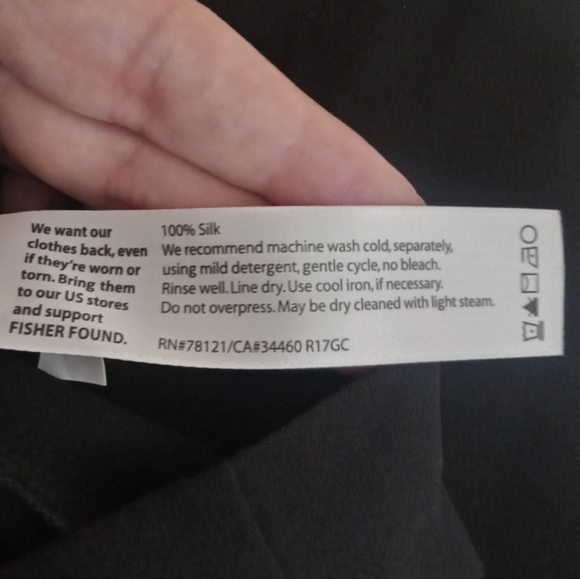 Eileen Fisher Linen Black Long Sleeve Office Mature Size Large Women - Picture 7 of 8